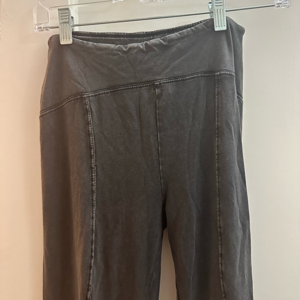 Urban Outfitters Grey Washed Flared Yoga Pants